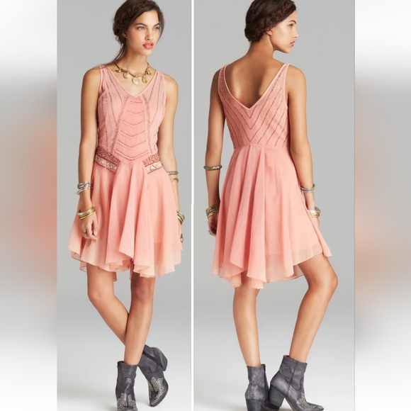 Free People Dresses & Skirts - NWOT FREE PEOPLE BEADED DRESS